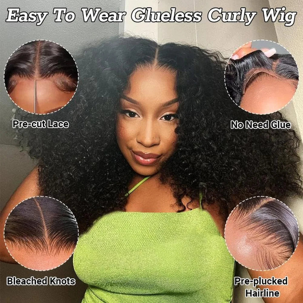 Crown Glueless Curly Wig