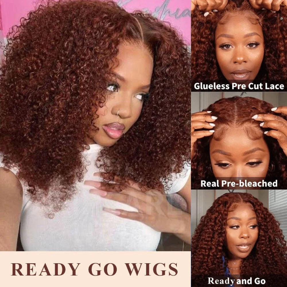 Crown Glueless Curly Wig