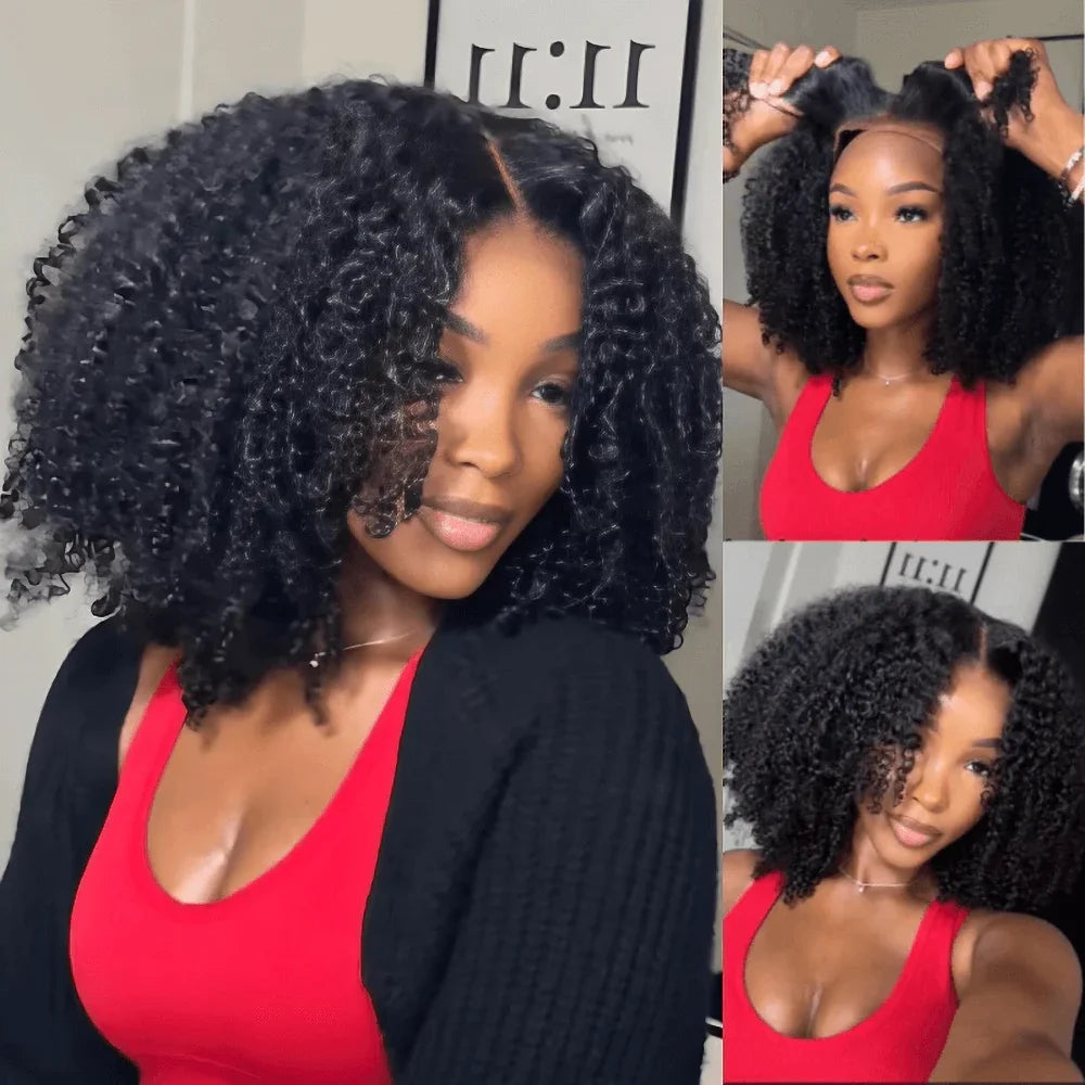 Crown Glueless Curly Wig