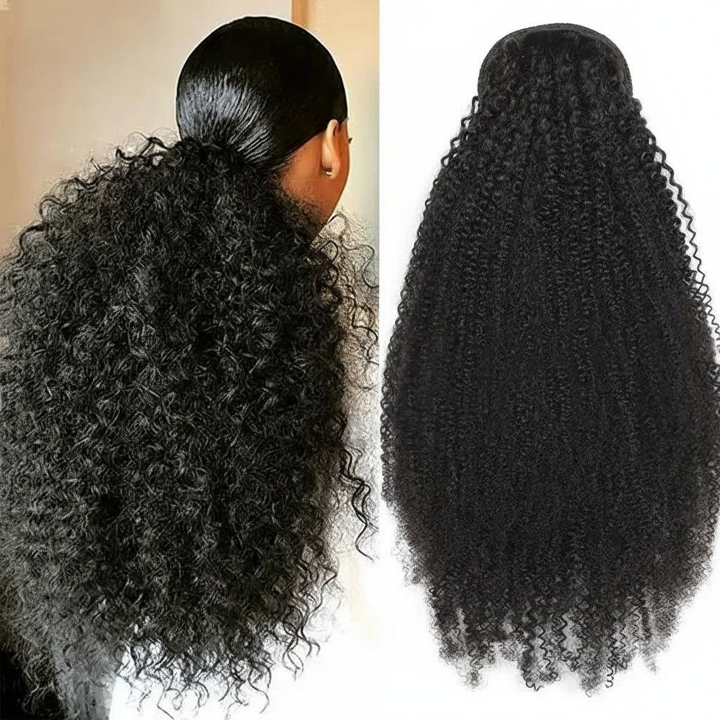 Crown Afro Kinky Curly Ponytail