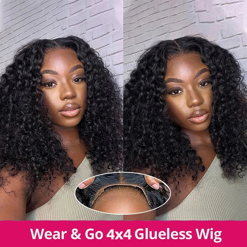 Crown Glueless Water Wave Wig