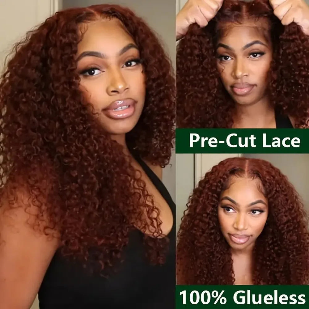 Crown Glueless Curly Wig