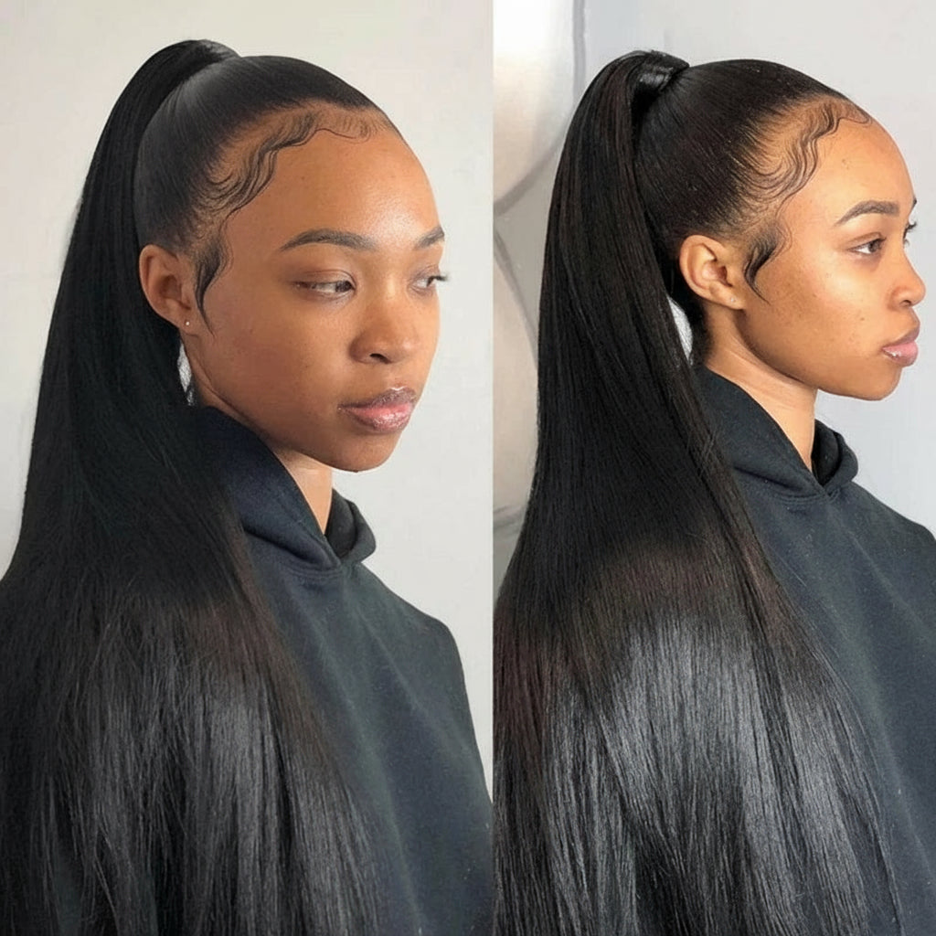 Crown Straight Ponytail