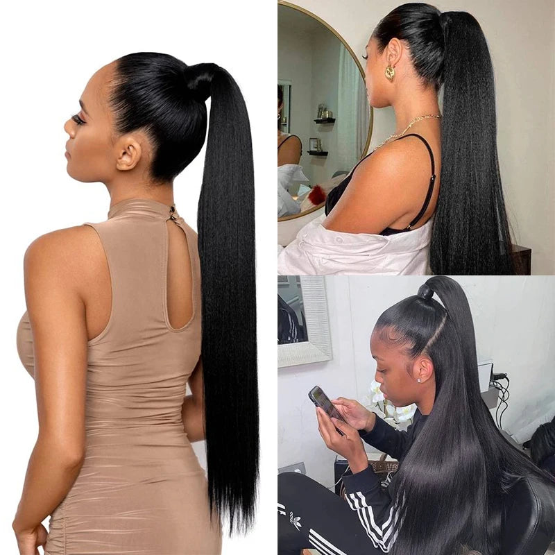 Crown Straight Ponytail