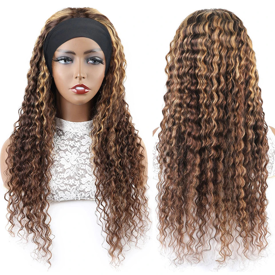 Crown Honey Blonde Headband Wig