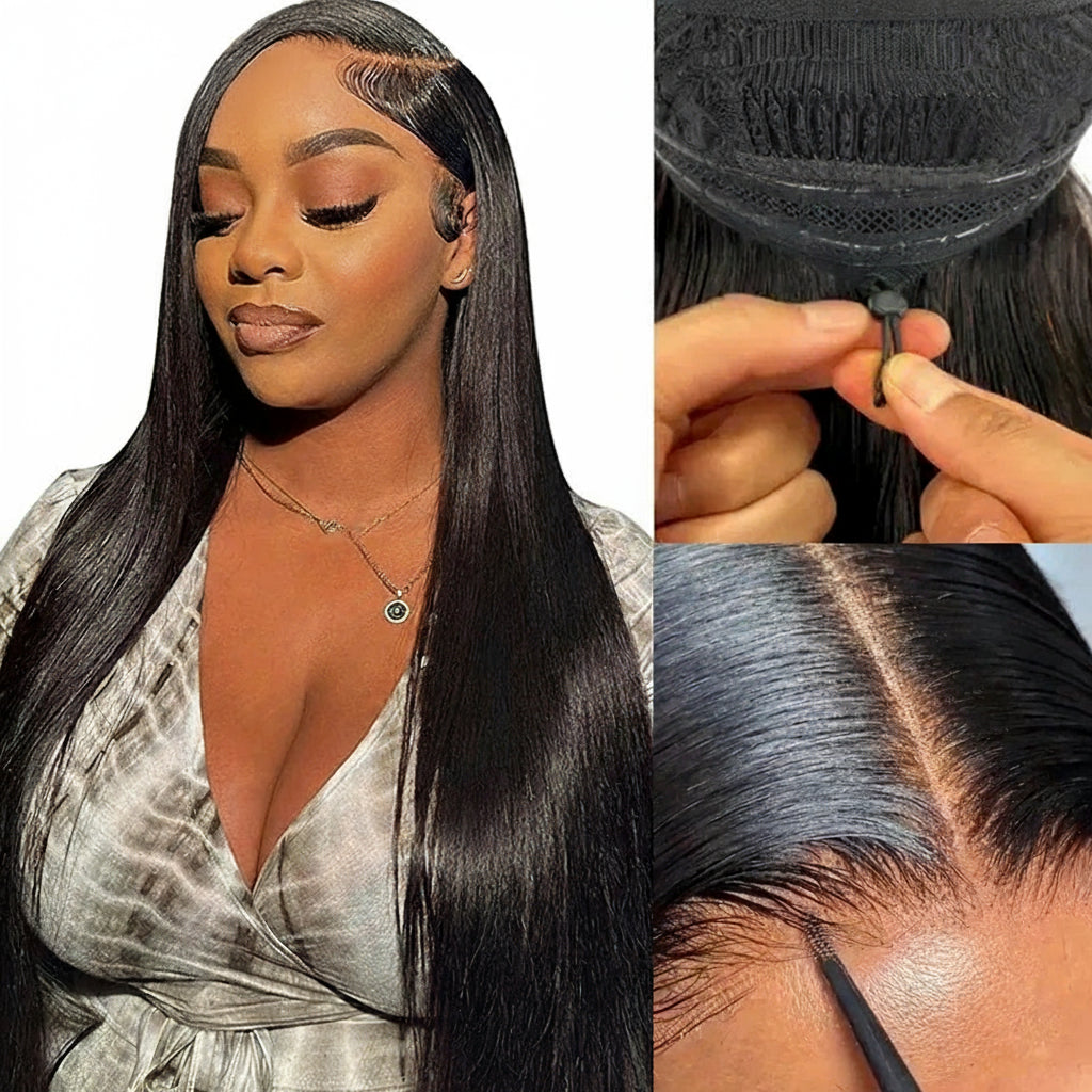 The Crown Glueless Straight Wig