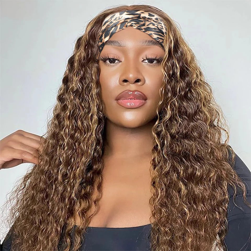 Crown Honey Blonde Headband Wig