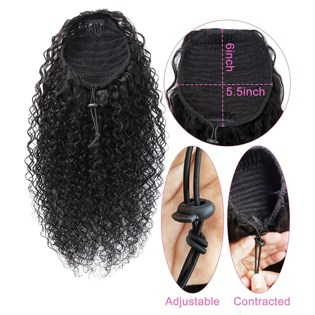 Crown Kinky Curly Ponytail
