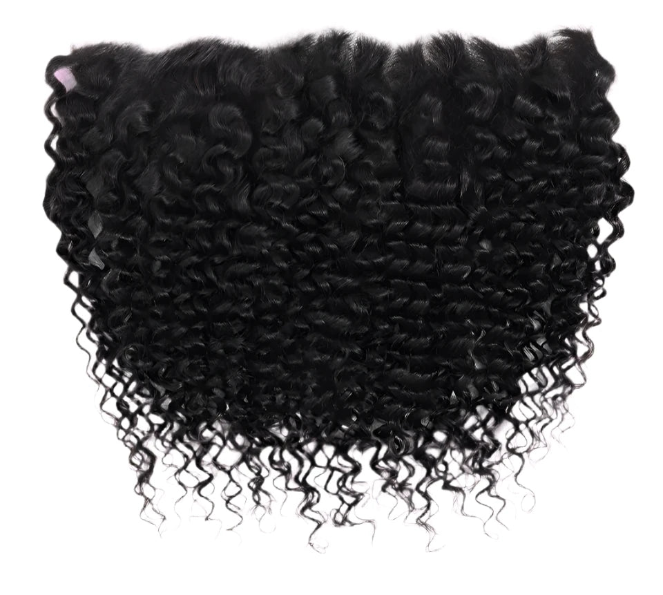 Crown Brazilian Kinky Curly Frontal or Closure