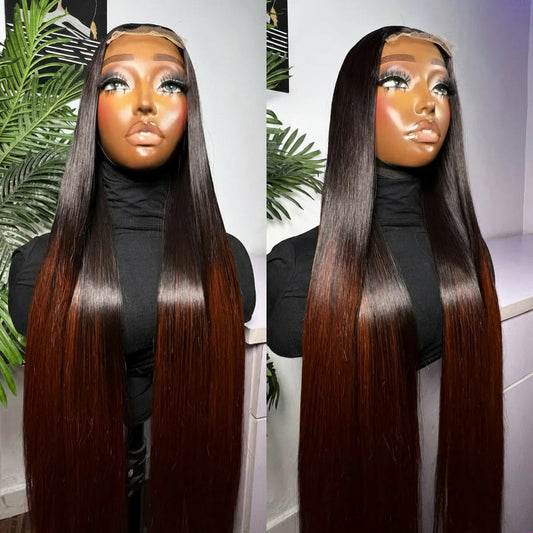 Crown Glueless Ombre Wig