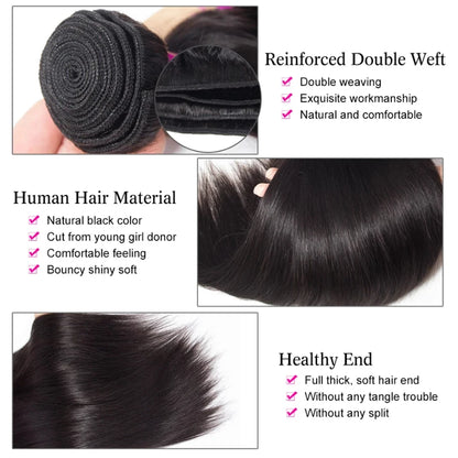 Crown Bone Straight Brazilian Bundles