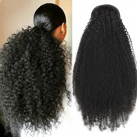 Crown Afro Kinky Curly Ponytail