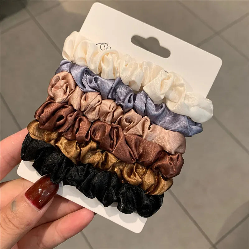 Elegant Silk Hair Scrunchies