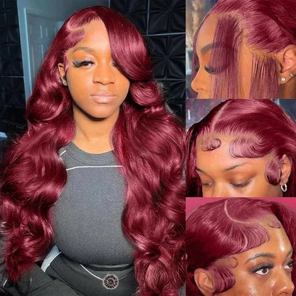 Crown Brazilian Burgundy Wig