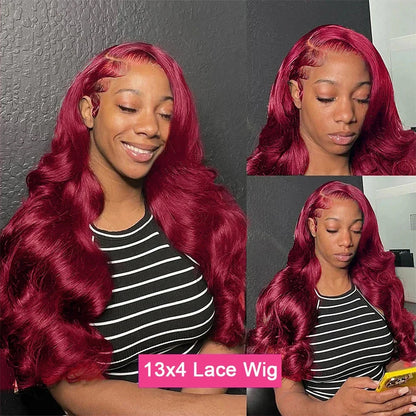 Crown Brazilian Burgundy Wig