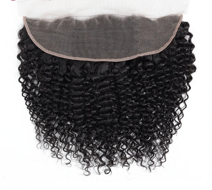 Crown Brazilian Kinky Curly Frontal or Closure