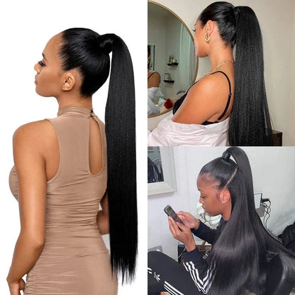 Crown Straight Ponytail