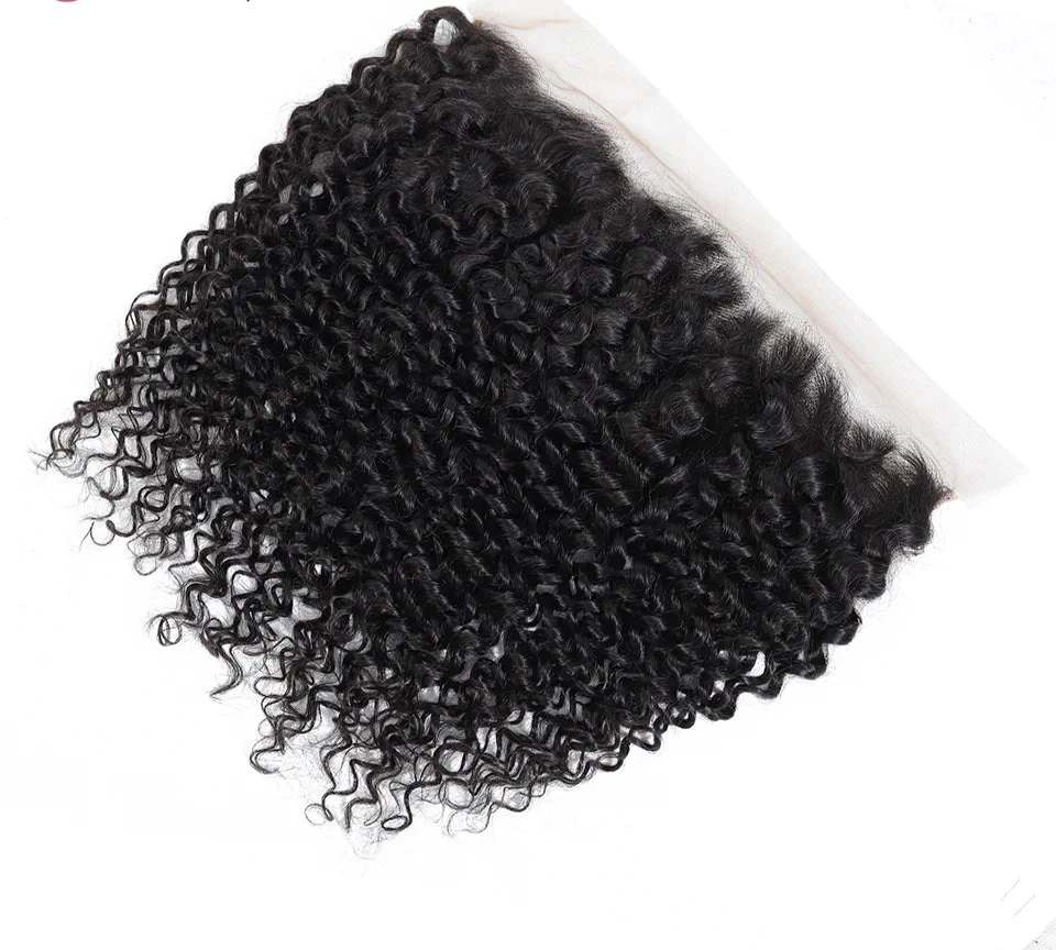 Crown Brazilian Kinky Curly Frontal or Closure