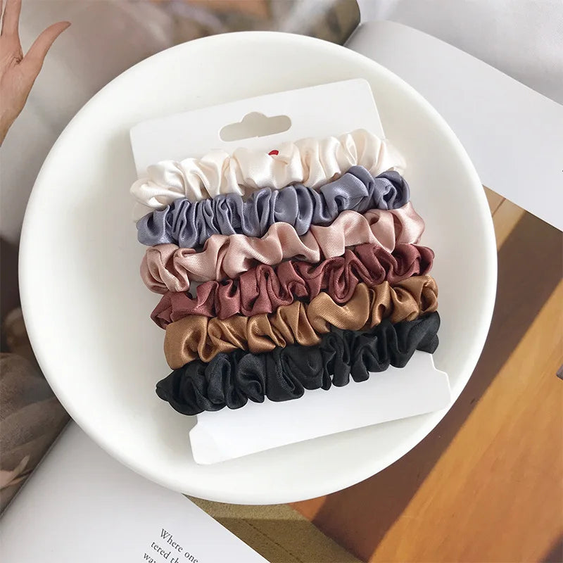 Elegant Silk Hair Scrunchies