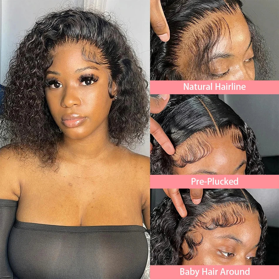 Crown Deep Wave Bob Wig