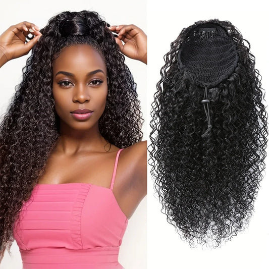 Crown Kinky Curly Ponytail