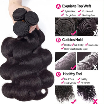 Crown Brazilian Loose Body Wave Bundles