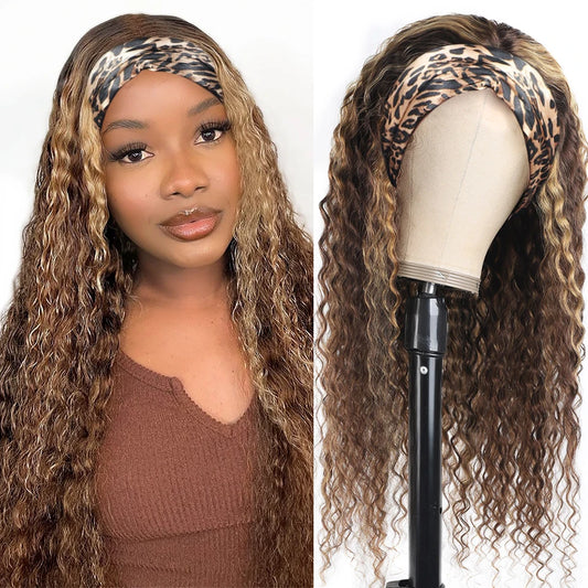 Crown Honey Blonde Headband Wig